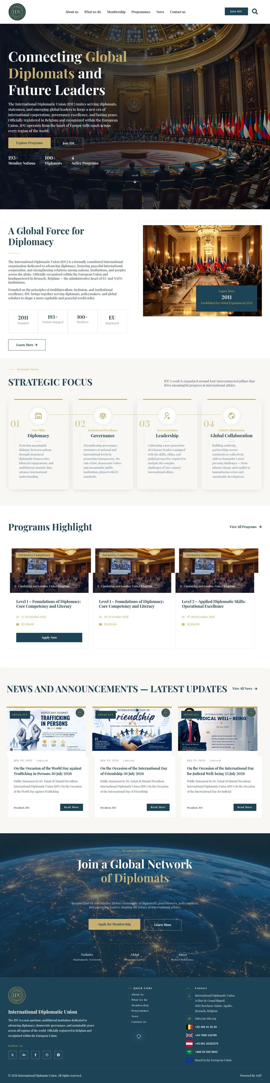 UN-IDU international development platform